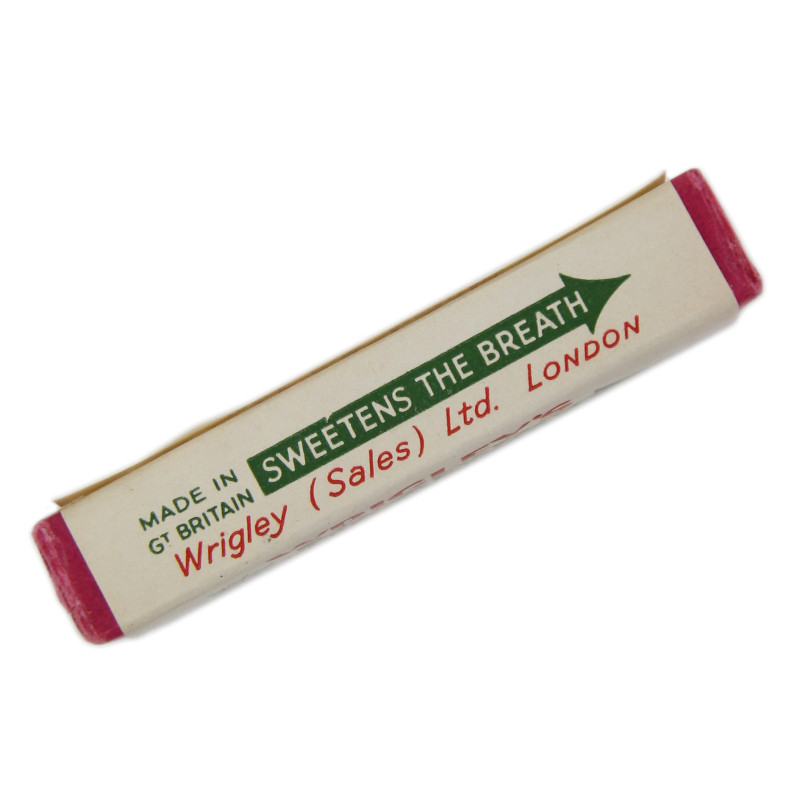 Paquets de chewing-gum, WRIGLEY'S, Spearmint, Made in Great Britain, avec présentoir