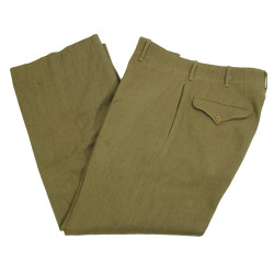 Trousers, Wool Serge, OD