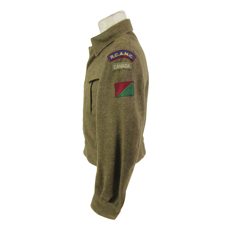 Battledress canadien, Pattern 1939, RCAMC, 8th Infantry Division, taille 11, 1943