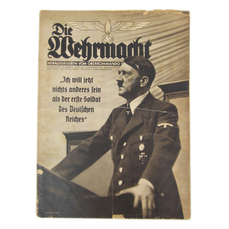 Magazine, Die Wehrmacht, 13 septembre 1939, Adolf Hitler