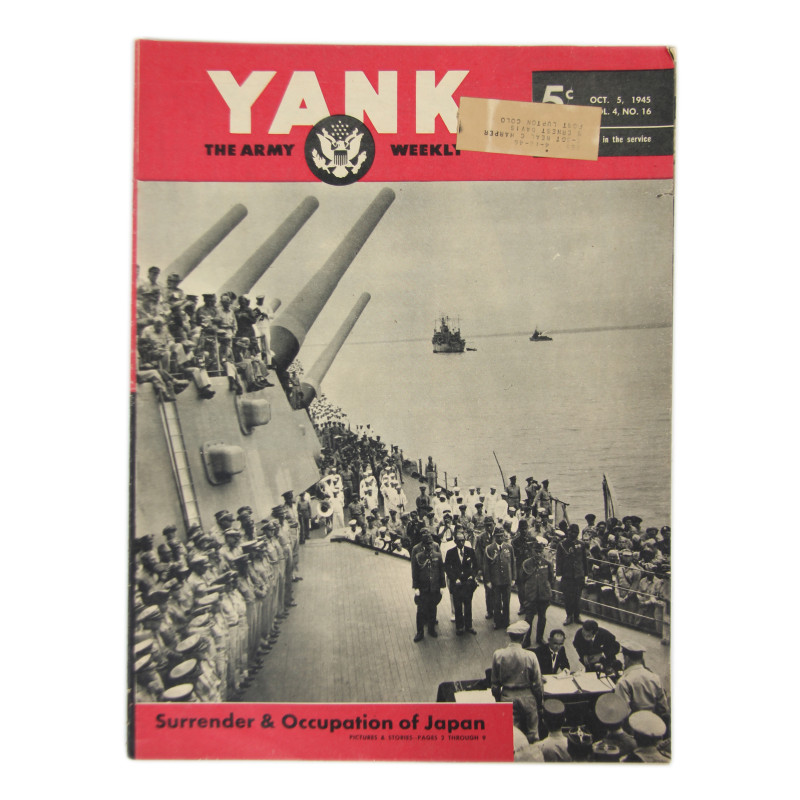 Magazine YANK, 5 octobre 1945, "Surrender & Occupation of Japan"