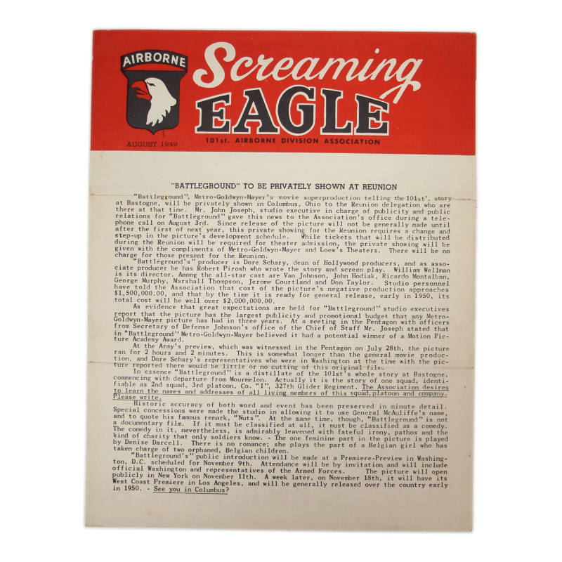 Corpus documentaire, 101st Airborne Division, Bastogne (Battleground)