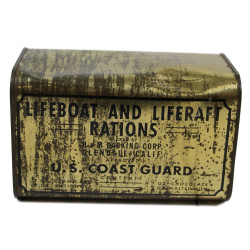 Can, Tin, LIFEBOAT AND LIFERAFT RATIONS, US Coast Guard, Empty
