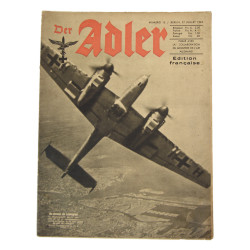 Magazine, Der Adler, July 27, 1943, French Edition, Messerschmitt Me 110