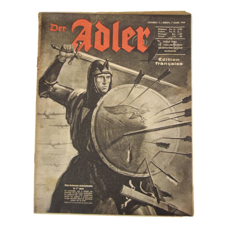 Magazine, Der Adler, March 7, 1944, French Edition