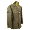 Coat, Serge, Wool, OD, 42R, 1942, Sgt. John Sadowski, Air Transport Command, USAAF, CBI Coat, Serge, Wool, OD, 42R, 1942, Sgt. John Sadowski, Air Transport Command, USAAF, CBI