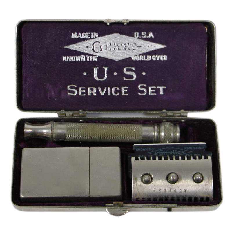 Rasoir de sûreté, Gillette, °U°S° SERVICE SET, complet Rasoir de sûreté, Gillette, °U°S° SERVICE SET, complet