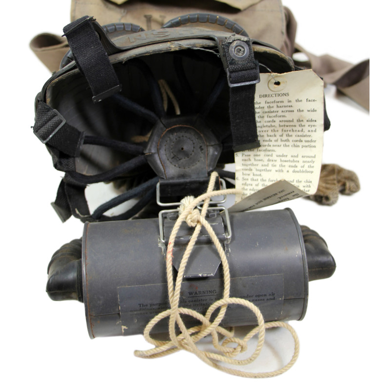 Masque à gaz, Mark IV, US Navy, 1944, complet
