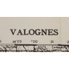 Map, British, VALOGNES, Azeville, Ravenoville, Saint-Marcouf, 1942
