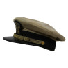 Casquette officier, US Navy, beige, RATNER, taille 59, nominative