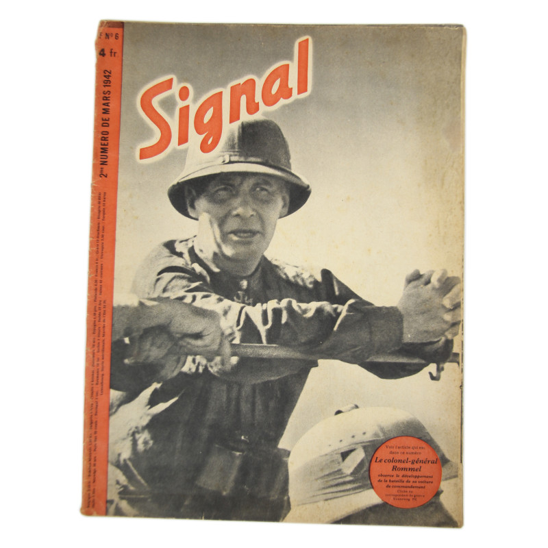 Magazine, Signal, numéro 2, mars 1942, édition française, Erwin Rommel