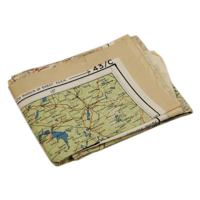 Carte d'évasion en soie, C/D, 1943