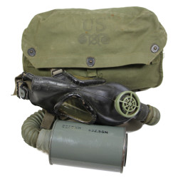 Mask, Gas, Lightweight, OD 7, 1943-1945, Complete