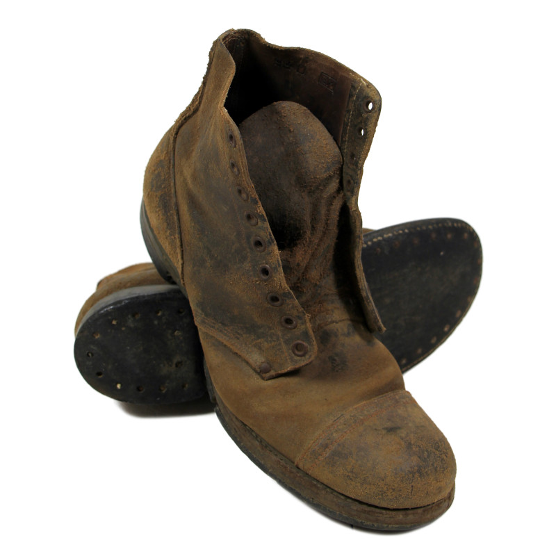 Brodequins de combat, US Army, cuir retourné, Type III, pointure 9 ½ D