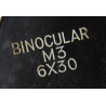 Binoculars, 6x30, M3, NASH-KELVINATOR CORP. 1943, with Case, Leather