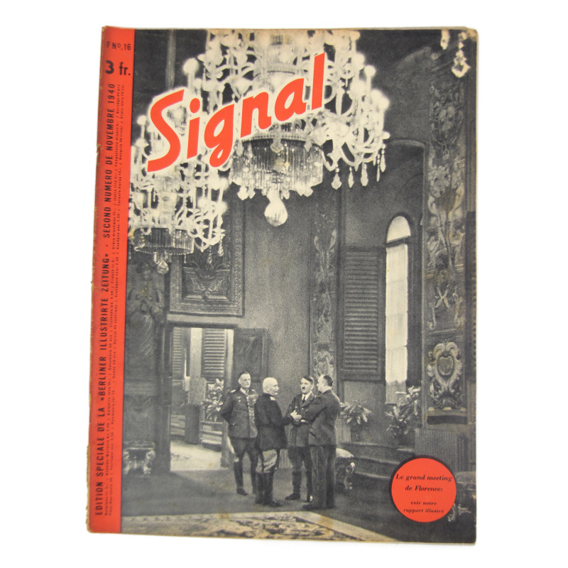 Magazine, Signal, No. 2, November 1940, French Edition, Benito Mussolini & Adolf Hitler