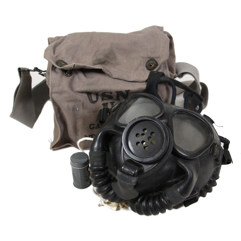 Masque à gaz, Mark IV, US Navy, 1944, complet
