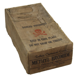 Carton, 30 Ampules, Methyl Bromide, Delousing Agent, Grave Registration Service, GRS