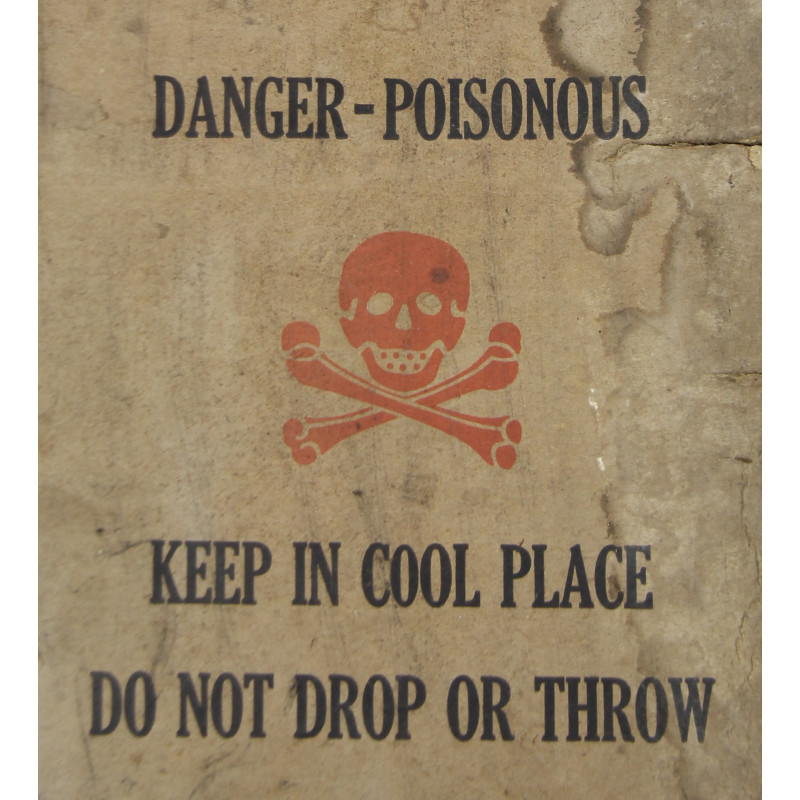 Carton, 30 Ampules, Methyl Bromide, Delousing Agent, Graves Registration Service