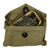 Pochette à pansement M-1924, CADILLAC FABRICS 1942, avec pansement Carlisle