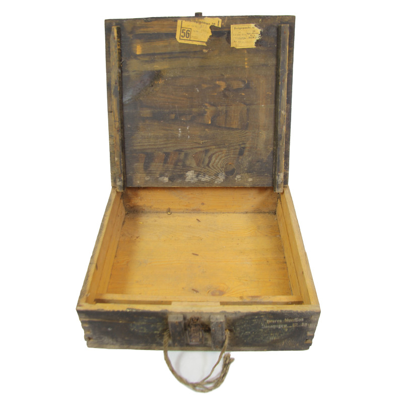 Caisse allemande, grenades ovoïdes, Eihandgranate 39, 1944, Normandie
