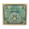 Banknote, Flag, (Invasion Money), 2 Francs, 1944