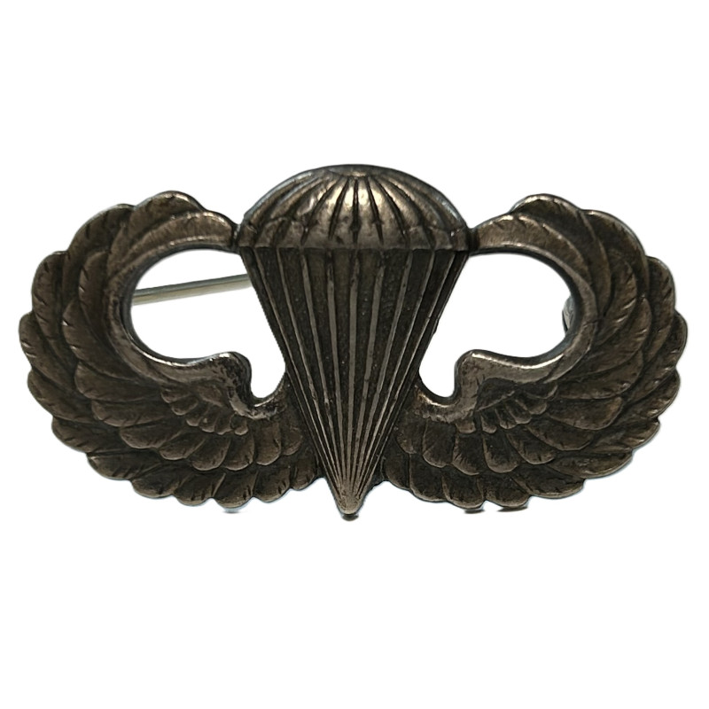 Brevet de parachutiste, US Army, GEMSCO, Sterling, à épingle