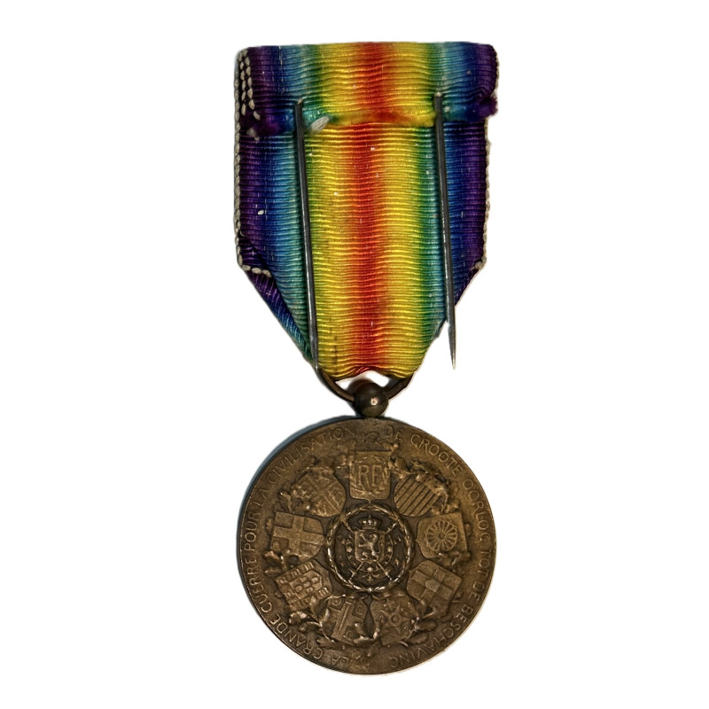 Medal, 1914–1918 Inter-Allied Victory, Belgium