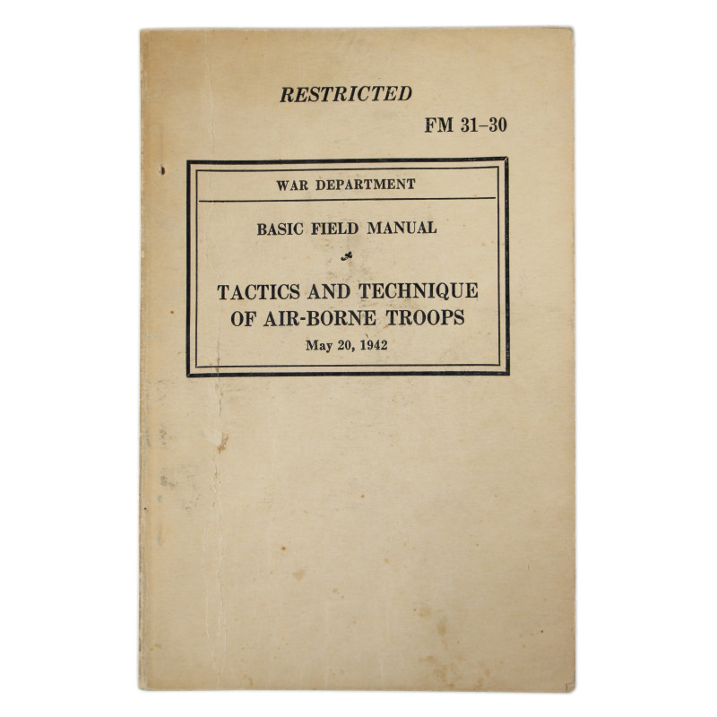 Manuel de campagne, FM 31-30, Tactics and Technique of Airborne Troops, 1942
