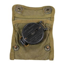 Compass, Marching, SUPERIOR MAGNETO CORP., with Canvas Pouch, Impregnated