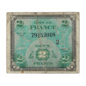 Billet drapeau (billet d'invasion), 2 francs, 1944