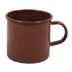 Quart émaillé britannique, marron