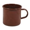 Mug, Enamel, Brown, British