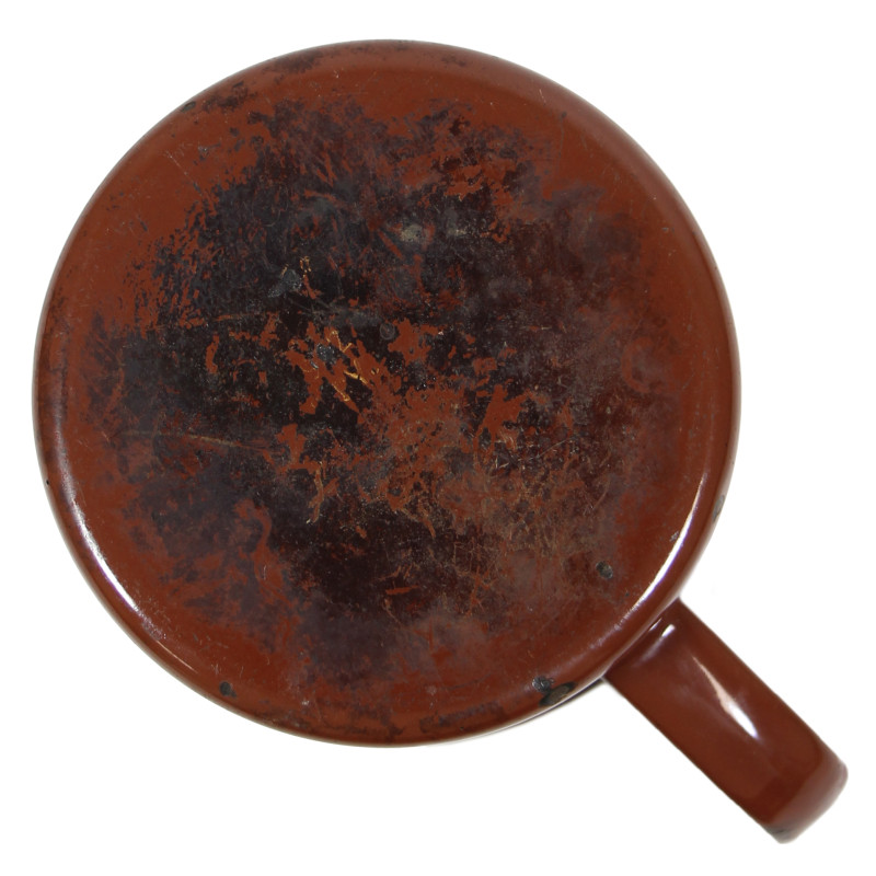 Mug, Enamel, Brown, British