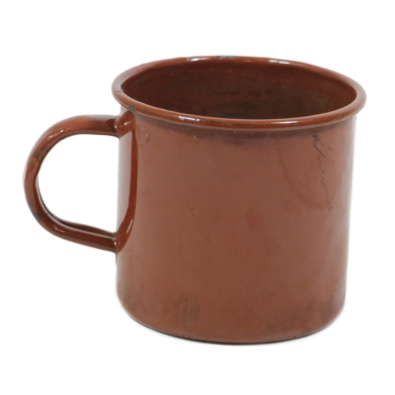 Mug, Enamel, Brown, British