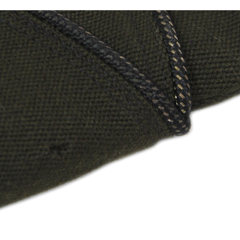 Cap, Garrison, Officer, Dark OD, Chocolate, Size 6 ⅞, British-Made, E.W. Vero & Co., 1944