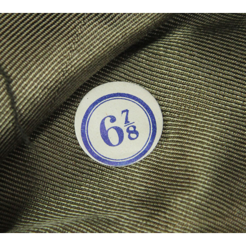 Cap, Garrison, Officer, Dark OD, Chocolate, Size 6 ⅞, British-Made, E.W. Vero & Co., 1944