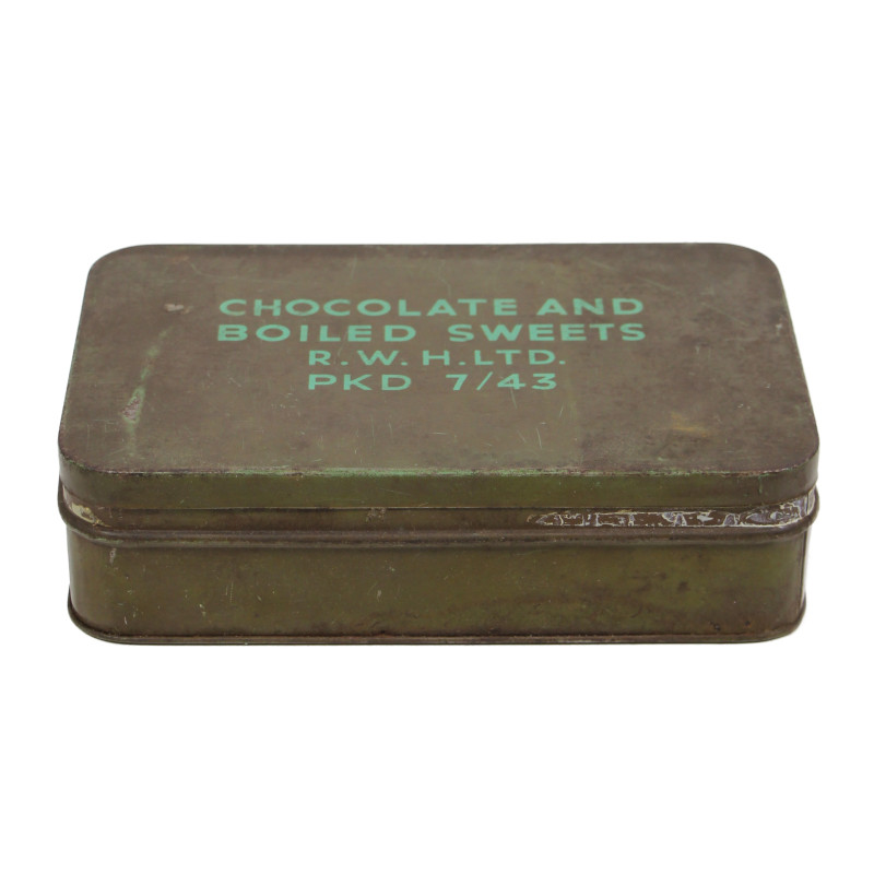 Tin, Chocolate & Boiled Sweets, British, July 1943