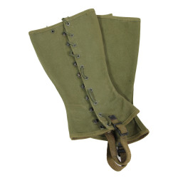 Guêtres en toile, US Army, OD 7, 2R, TWEEDIE FOOTWEAR CORPORATION 1943