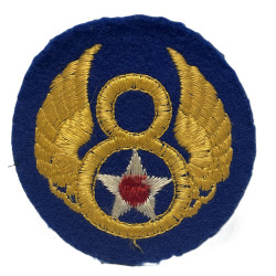 Insigne, 8th Air Force, USAAF, British-Made, feutre