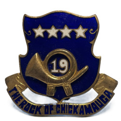 Crest, DUI, 19th Inf. Rgt., 24th Infantry Division, Philippines, PB