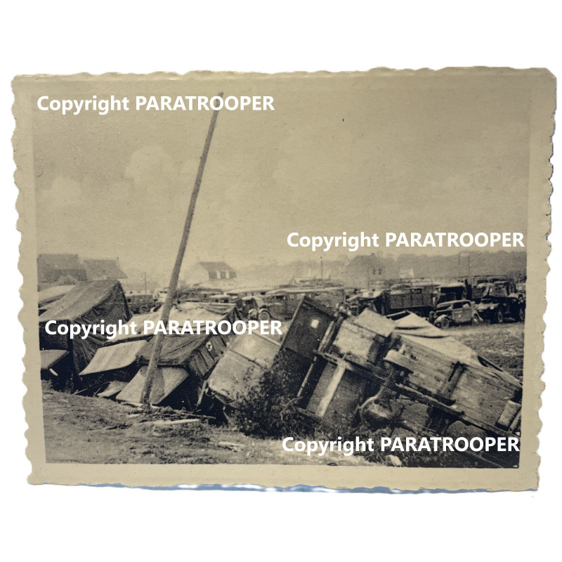 Photo, British Trucks, Dunkirk 1940