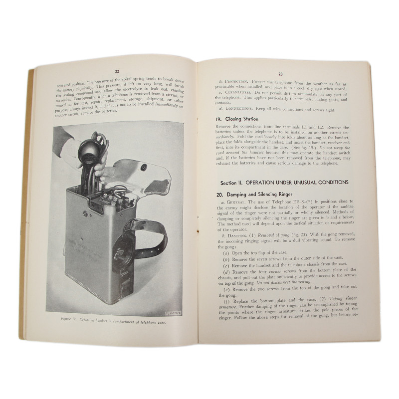 Manuel technique, TM 11-333, Telephones EE-8, EE-8-A and EE-8-B, 1945