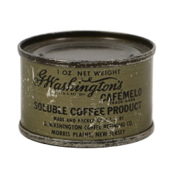 Can, Tin, Soluble Coffee Product, G. WASHINGTON COFFEE REFINING CO., Ration, Untouched