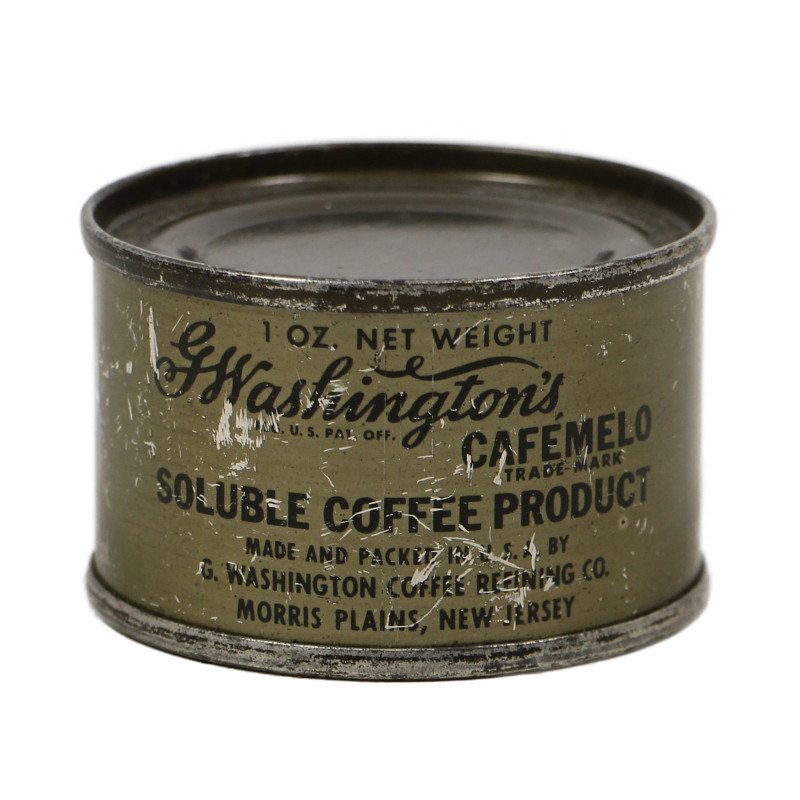 Boîte de café soluble, G. WASHINGTON COFFEE REFINING CO., ration, intacte