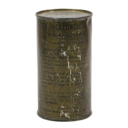 Boîte de conserve, jus d'orange soluble, Orange Juice Powder, ration, pleine