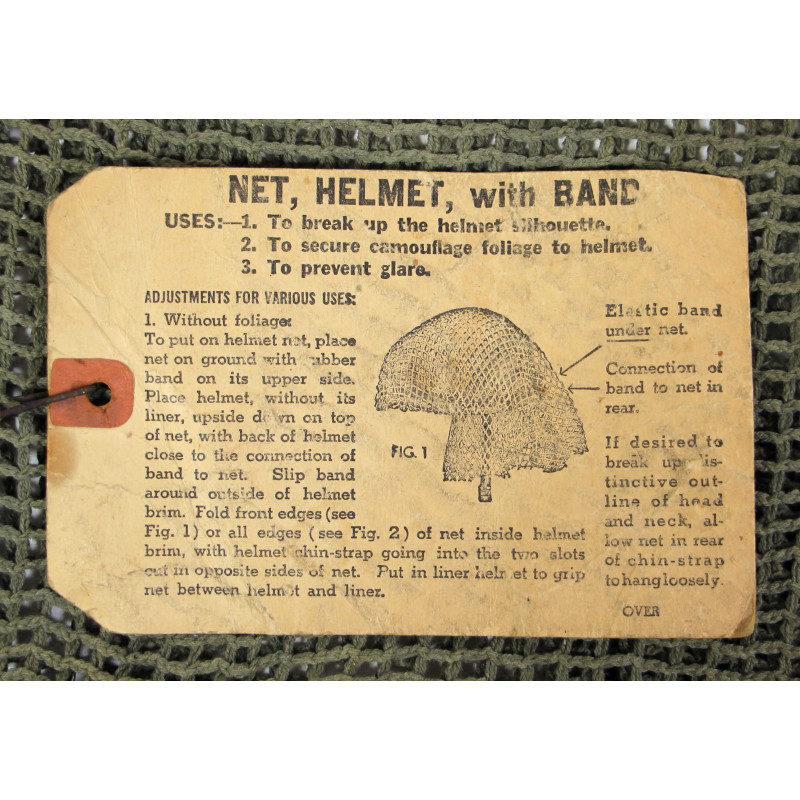 Net, M1943, for Helmet, M1, with Band and Instruction Sheet