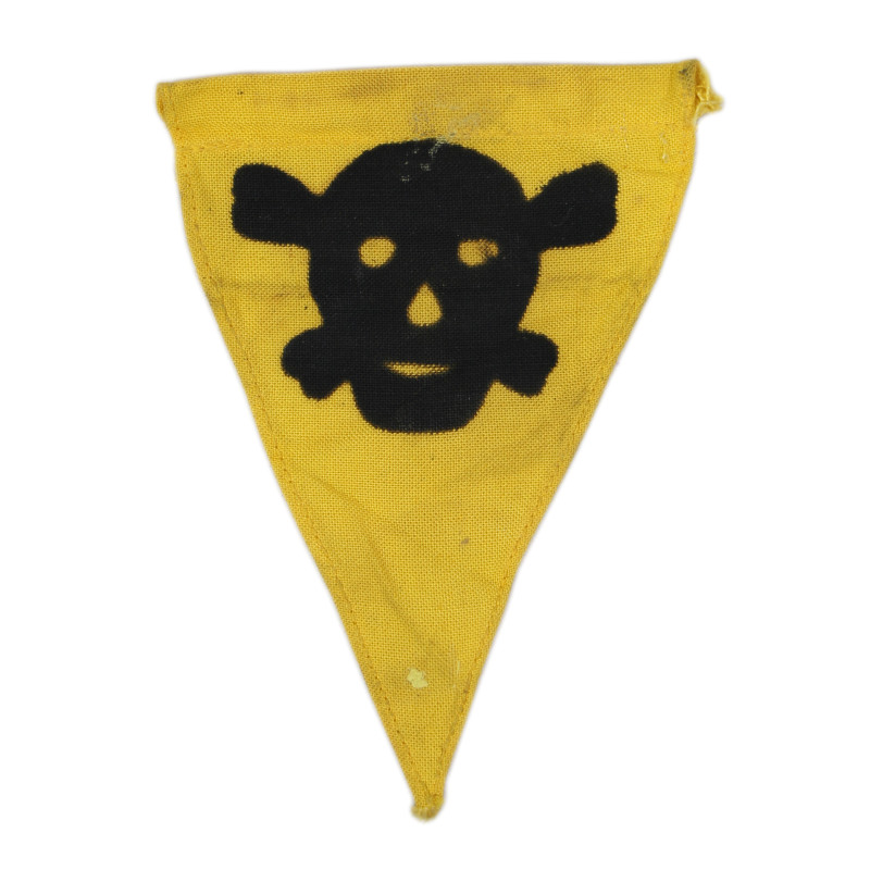 Fanion allemand de signalisation de mines, casque M1