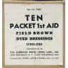 Small First-Aid Dressing, US Army, Carlisle Model, 1942, THE AMERICAN WHITE CROSS LABS, Item No. 92082