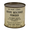 Can, Tin, Grape Beverage Powder, Ration, Full